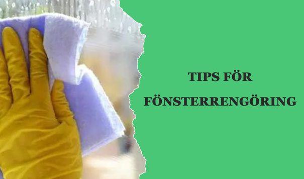 Tips För Fönsterrengöring