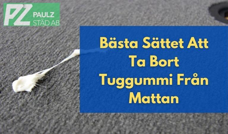 Bästa sättet att ta bort tuggummi från mattan