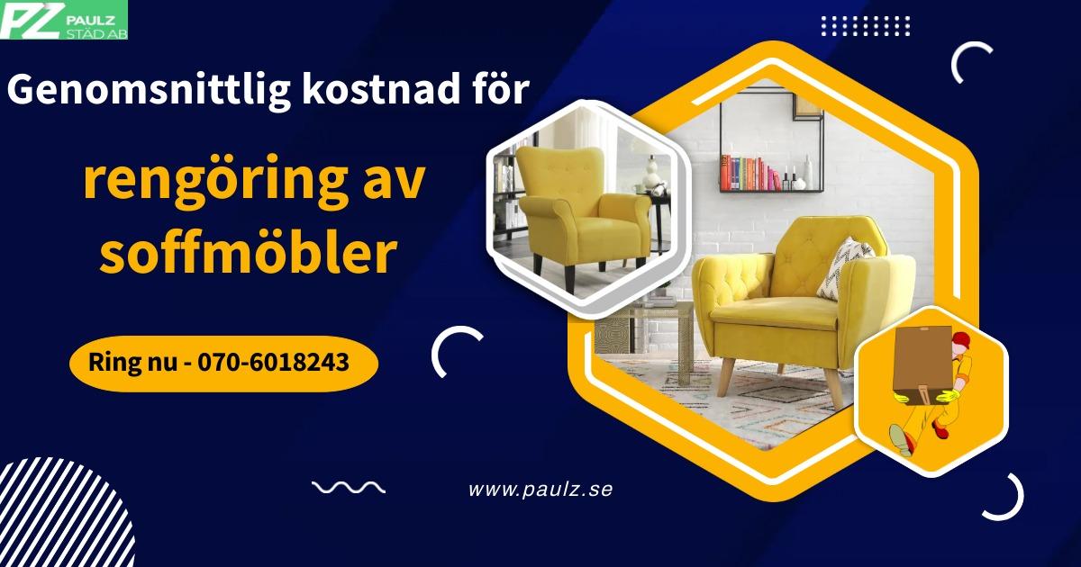 Genomsnittlig kostnad för rengöring av soffmöbler