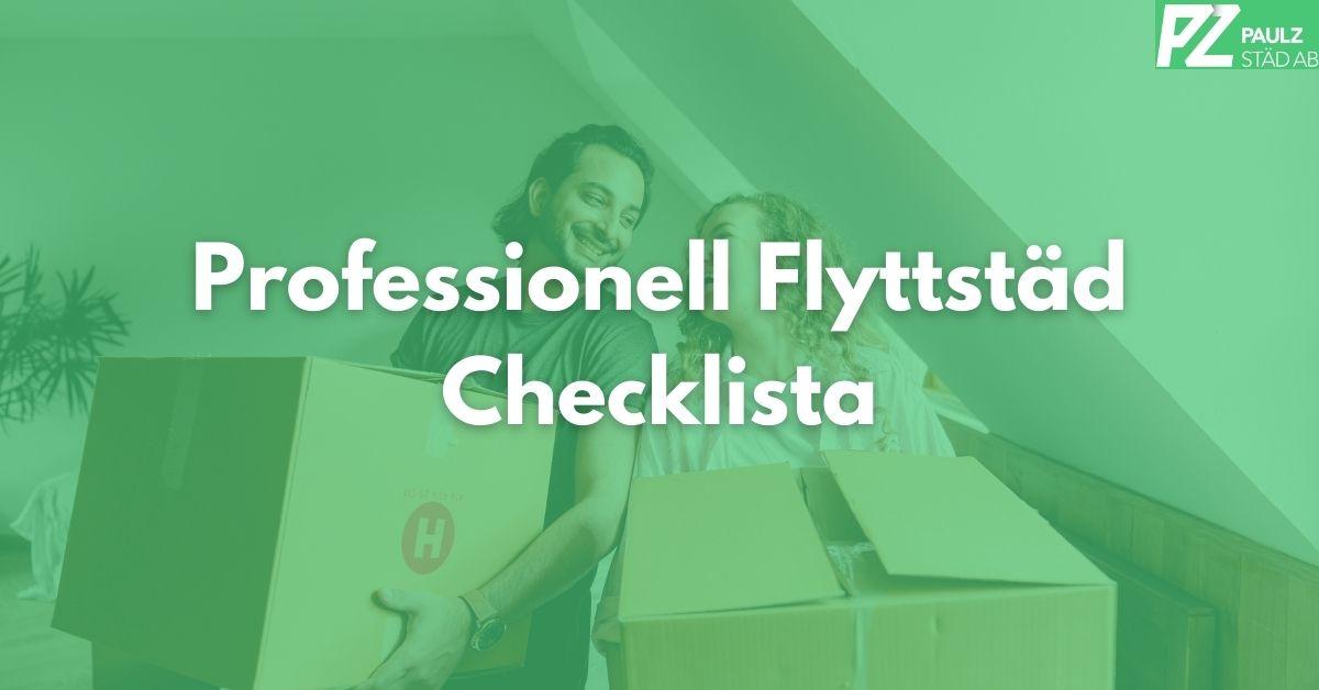Checklista För Flyttstädning