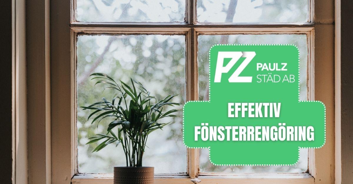 Effektiv fönsterrengöring