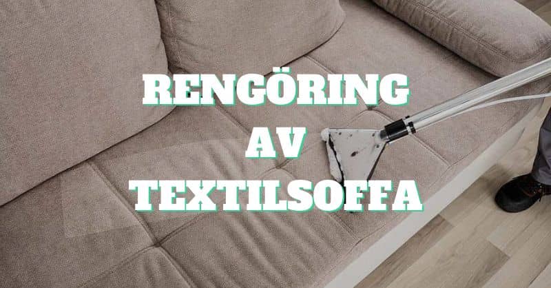 Rengöring av Textilsoffa