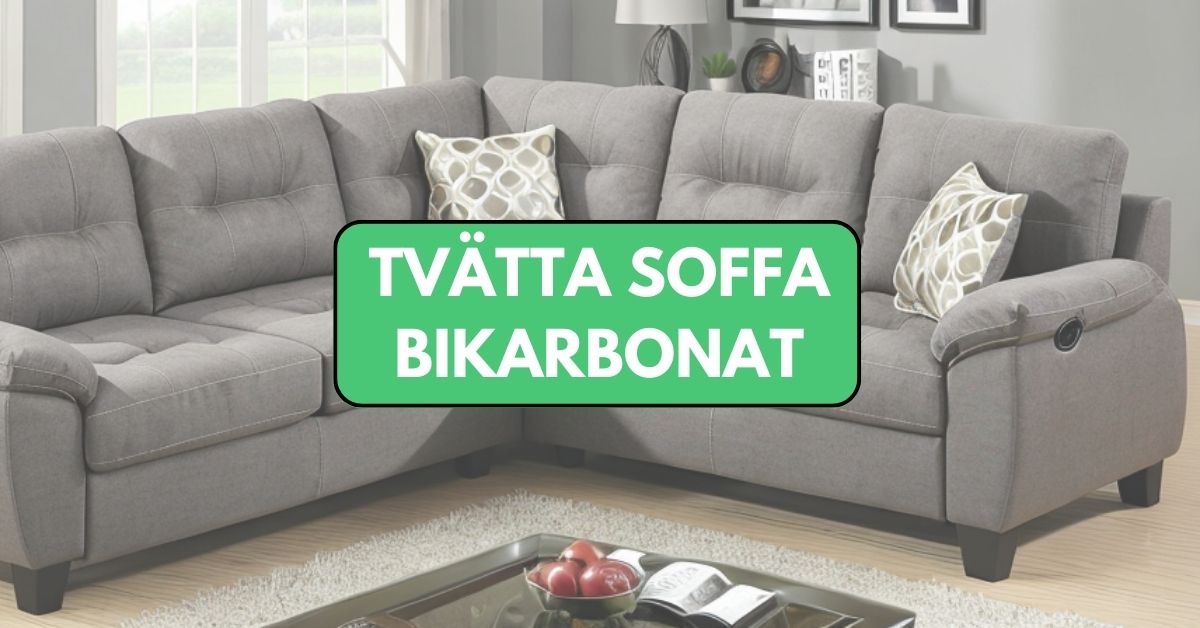 hur rengöra soffa med bikarbonat