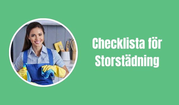 Checklista för Storstädning
