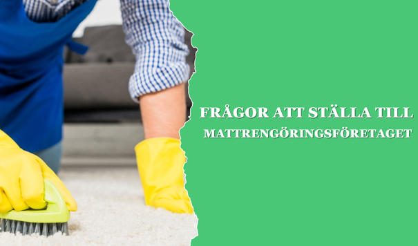 Frågor att ställa till mattrengöringsföretaget - Paulz