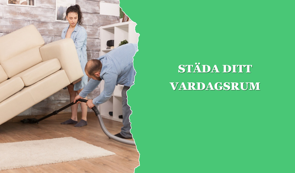 städa ditt vardagsrum - Paulz